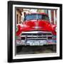 Cuba Fuerte Collection SQ - Detail on Red Classic Chevy-Philippe Hugonnard-Framed Photographic Print