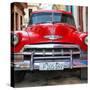 Cuba Fuerte Collection SQ - Detail on Red Classic Chevy-Philippe Hugonnard-Stretched Canvas