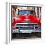 Cuba Fuerte Collection SQ - Detail on Red Classic Chevy-Philippe Hugonnard-Framed Photographic Print