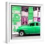 Cuba Fuerte Collection SQ - Green Classic American Car-Philippe Hugonnard-Framed Photographic Print