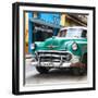 Cuba Fuerte Collection SQ - Green Classic Car-Philippe Hugonnard-Framed Photographic Print