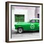 Cuba Fuerte Collection SQ - Green Pontiac 1953 Original Classic Car-Philippe Hugonnard-Framed Photographic Print