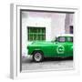 Cuba Fuerte Collection SQ - Green Pontiac 1953 Original Classic Car-Philippe Hugonnard-Framed Photographic Print