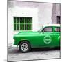 Cuba Fuerte Collection SQ - Green Pontiac 1953 Original Classic Car-Philippe Hugonnard-Mounted Photographic Print