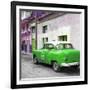 Cuba Fuerte Collection SQ - Green Taxi Pontiac 1953-Philippe Hugonnard-Framed Photographic Print