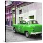 Cuba Fuerte Collection SQ - Green Taxi Pontiac 1953-Philippe Hugonnard-Stretched Canvas