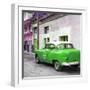 Cuba Fuerte Collection SQ - Green Taxi Pontiac 1953-Philippe Hugonnard-Framed Photographic Print