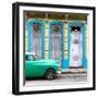 Cuba Fuerte Collection SQ - Green Vintage Car in Havana II-Philippe Hugonnard-Framed Photographic Print