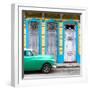 Cuba Fuerte Collection SQ - Green Vintage Car in Havana II-Philippe Hugonnard-Framed Photographic Print