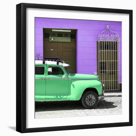 Cuba Fuerte Collection SQ - Green Vintage Car Trinidad-Philippe Hugonnard-Framed Photographic Print