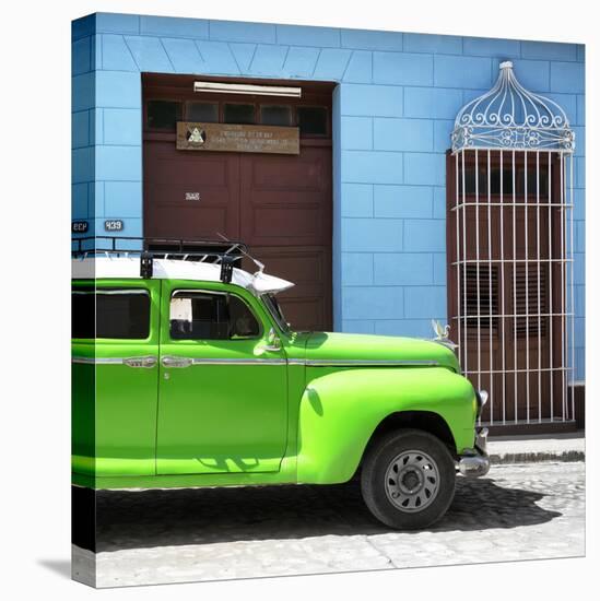 Cuba Fuerte Collection SQ - Green Vintage Car-Philippe Hugonnard-Stretched Canvas