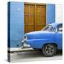 Cuba Fuerte Collection SQ - Havana 109 Street Blue-Philippe Hugonnard-Stretched Canvas