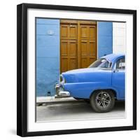 Cuba Fuerte Collection SQ - Havana 109 Street Blue-Philippe Hugonnard-Framed Photographic Print