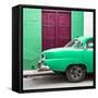 Cuba Fuerte Collection SQ - Havana 109 Street Green-Philippe Hugonnard-Framed Stretched Canvas
