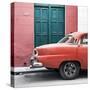 Cuba Fuerte Collection SQ - Havana 109 Street Orange-Philippe Hugonnard-Stretched Canvas