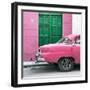 Cuba Fuerte Collection SQ - Havana 109 Street Pink-Philippe Hugonnard-Framed Photographic Print