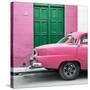 Cuba Fuerte Collection SQ - Havana 109 Street Pink-Philippe Hugonnard-Stretched Canvas