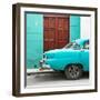 Cuba Fuerte Collection SQ - Havana 109 Street Turquoise-Philippe Hugonnard-Framed Photographic Print