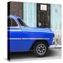 Cuba Fuerte Collection SQ - Havana Blue Car-Philippe Hugonnard-Stretched Canvas