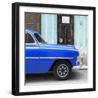 Cuba Fuerte Collection SQ - Havana Blue Car-Philippe Hugonnard-Framed Photographic Print