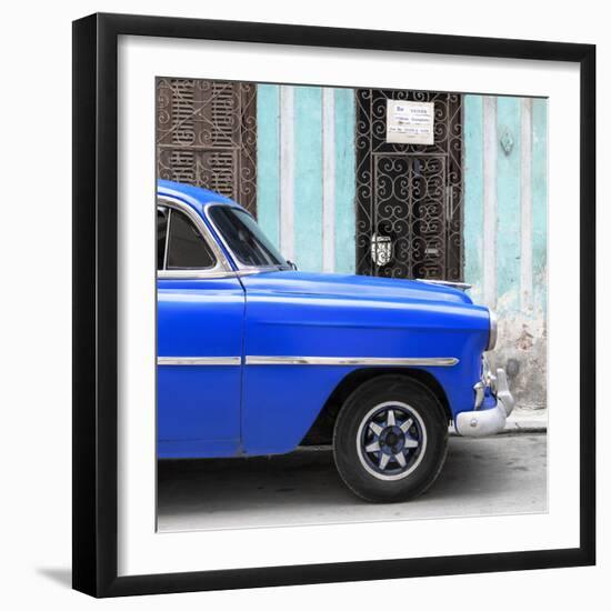 Cuba Fuerte Collection SQ - Havana Blue Car-Philippe Hugonnard-Framed Photographic Print