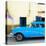 Cuba Fuerte Collection SQ - Havana Classic American Blue Car-Philippe Hugonnard-Stretched Canvas