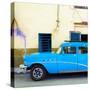 Cuba Fuerte Collection SQ - Havana Classic American Blue Car-Philippe Hugonnard-Stretched Canvas