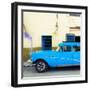 Cuba Fuerte Collection SQ - Havana Classic American Blue Car-Philippe Hugonnard-Framed Photographic Print