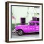 Cuba Fuerte Collection SQ - Havana Classic American Hot Pink Car-Philippe Hugonnard-Framed Photographic Print