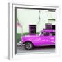 Cuba Fuerte Collection SQ - Havana Classic American Hot Pink Car-Philippe Hugonnard-Framed Photographic Print