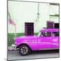 Cuba Fuerte Collection SQ - Havana Classic American Hot Pink Car-Philippe Hugonnard-Mounted Photographic Print