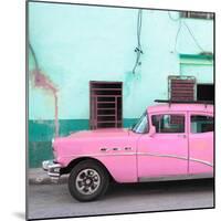 Cuba Fuerte Collection SQ - Havana Classic American Pink Car-Philippe Hugonnard-Mounted Photographic Print