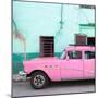 Cuba Fuerte Collection SQ - Havana Classic American Pink Car-Philippe Hugonnard-Mounted Photographic Print