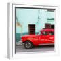 Cuba Fuerte Collection SQ - Havana Classic American Red Car-Philippe Hugonnard-Framed Photographic Print