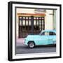 Cuba Fuerte Collection SQ - Havana Club and Blue Classic Car-Philippe Hugonnard-Framed Photographic Print