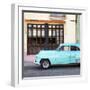 Cuba Fuerte Collection SQ - Havana Club and Blue Classic Car-Philippe Hugonnard-Framed Photographic Print