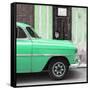 Cuba Fuerte Collection SQ - Havana Green Car-Philippe Hugonnard-Framed Stretched Canvas