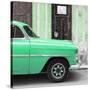 Cuba Fuerte Collection SQ - Havana Green Car-Philippe Hugonnard-Stretched Canvas