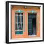 Cuba Fuerte Collection SQ - Havana Orange Façade-Philippe Hugonnard-Framed Photographic Print