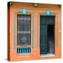 Cuba Fuerte Collection SQ - Havana Orange Façade-Philippe Hugonnard-Stretched Canvas