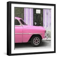 Cuba Fuerte Collection SQ - Havana Pink Car-Philippe Hugonnard-Framed Photographic Print