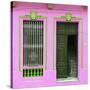 Cuba Fuerte Collection SQ - Havana Pink Façade-Philippe Hugonnard-Stretched Canvas