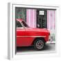 Cuba Fuerte Collection SQ - Havana Red Car-Philippe Hugonnard-Framed Photographic Print