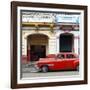 Cuba Fuerte Collection SQ - Havana Red Car-Philippe Hugonnard-Framed Photographic Print