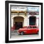 Cuba Fuerte Collection SQ - Havana Red Car-Philippe Hugonnard-Framed Photographic Print