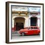 Cuba Fuerte Collection SQ - Havana Red Car-Philippe Hugonnard-Framed Photographic Print