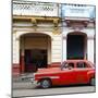 Cuba Fuerte Collection SQ - Havana Red Car-Philippe Hugonnard-Mounted Photographic Print