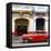 Cuba Fuerte Collection SQ - Havana Red Car-Philippe Hugonnard-Framed Stretched Canvas