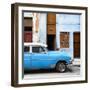 Cuba Fuerte Collection SQ - Havana's Blue Vintage Car-Philippe Hugonnard-Framed Photographic Print