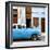 Cuba Fuerte Collection SQ - Havana's Blue Vintage Car-Philippe Hugonnard-Framed Photographic Print